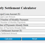 How to use a loan settlement calculator?