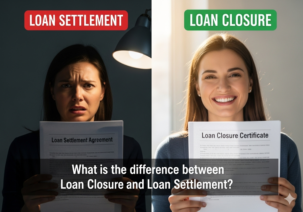 What is difference between Loan Closure and Loan Settlement?