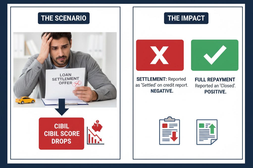 Car Loan Settlement and CIBIL Impact: Borrowers Must Know