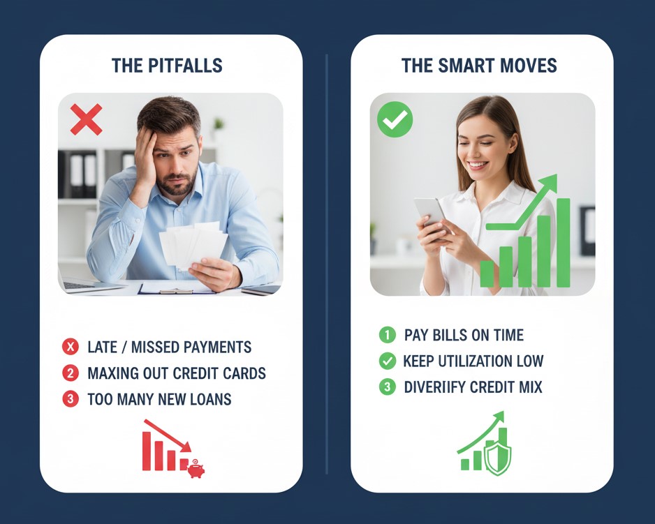 Top Mistakes to Avoid While Building Your Credit Score