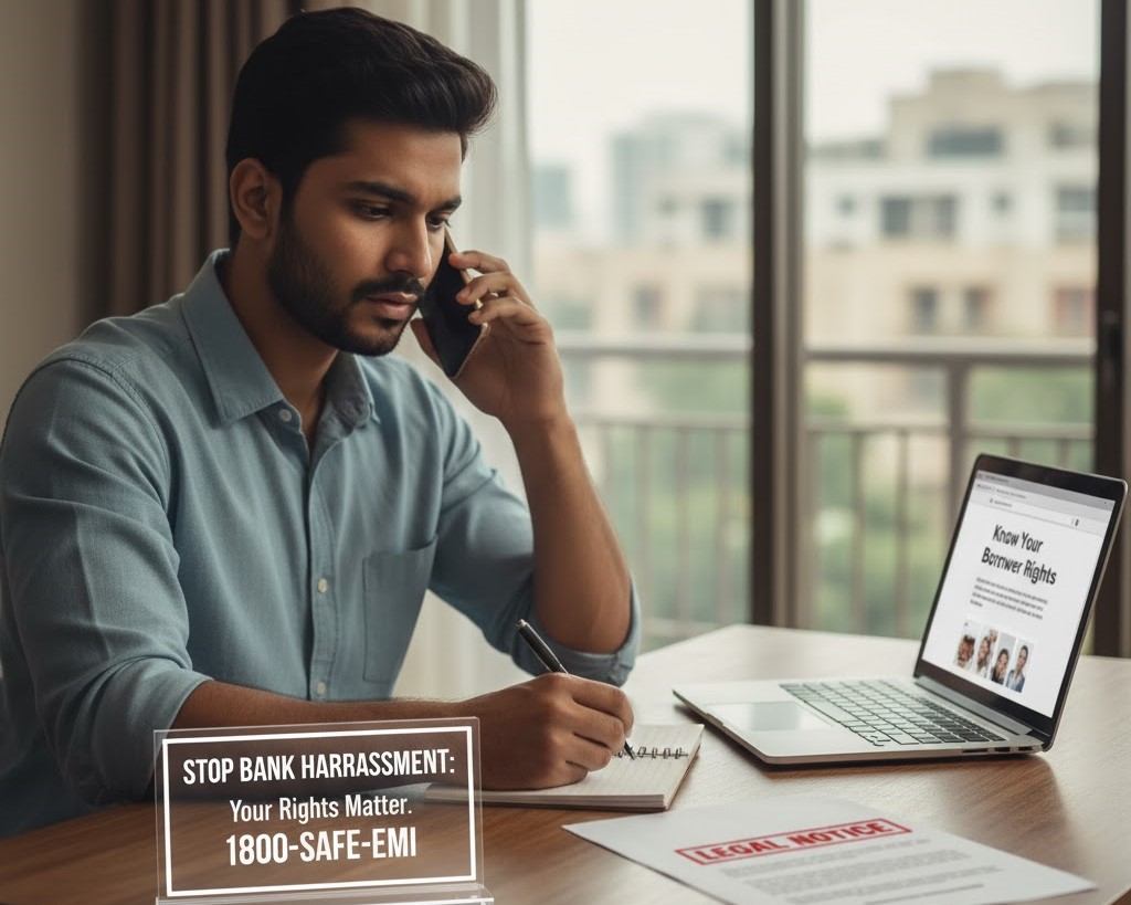 What is the best way to deal with bank harassment calls in India?