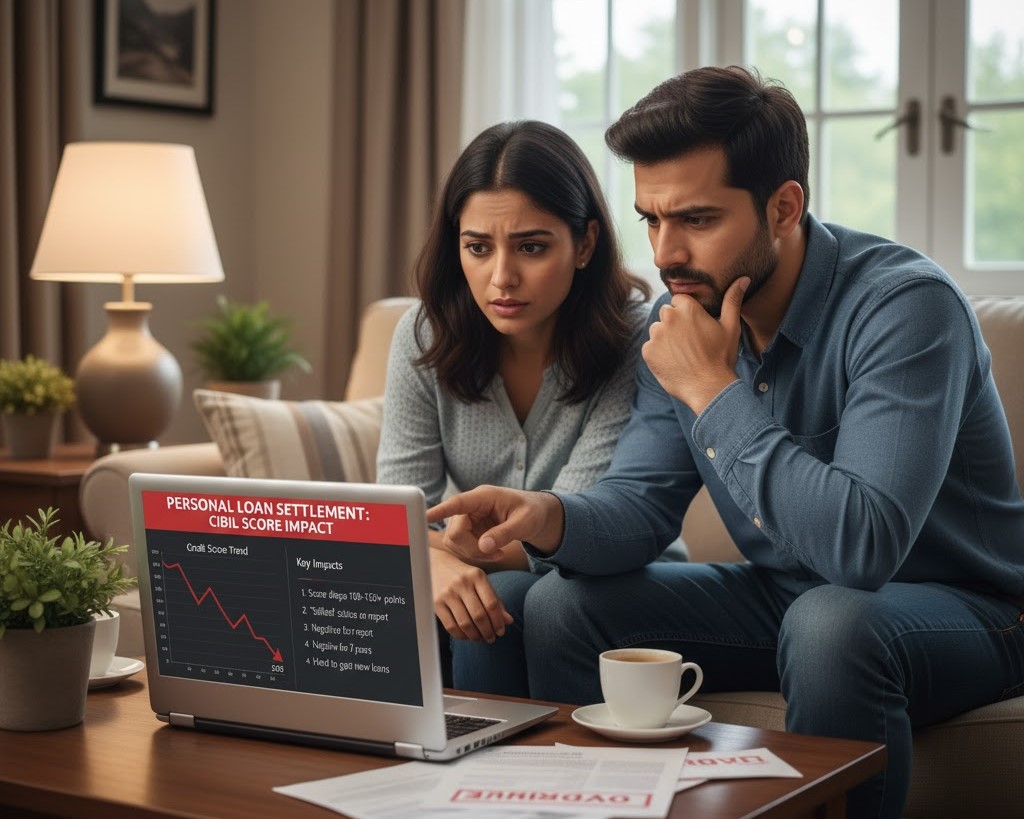 How much does a personal loan settlement affect my CIBIL score?