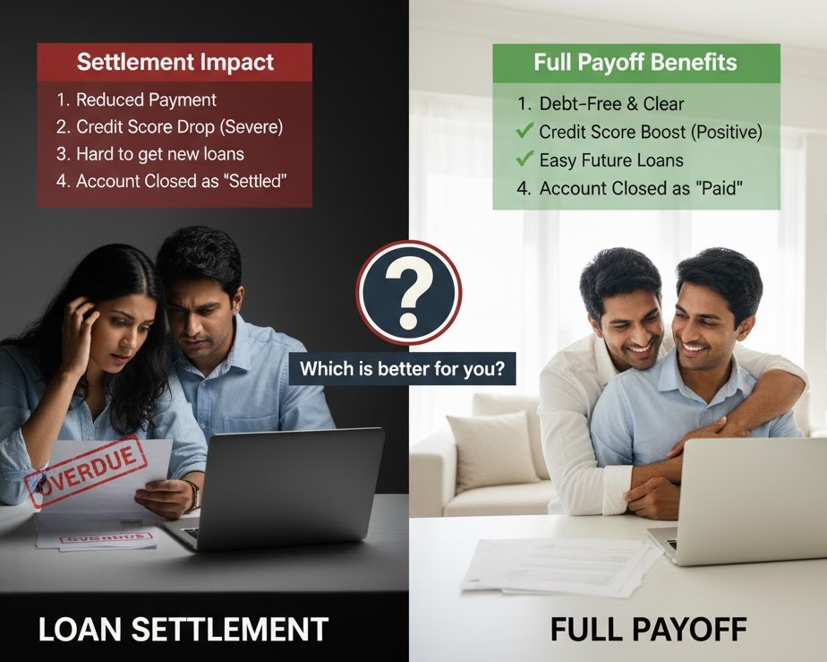 Which is better: settling a loan or paying it off completely?