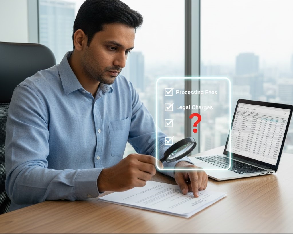 What hidden charges should I check before signing a loan settlement agreement?