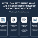 After loan settlement, what are the best steps to rebuild a good credit history?