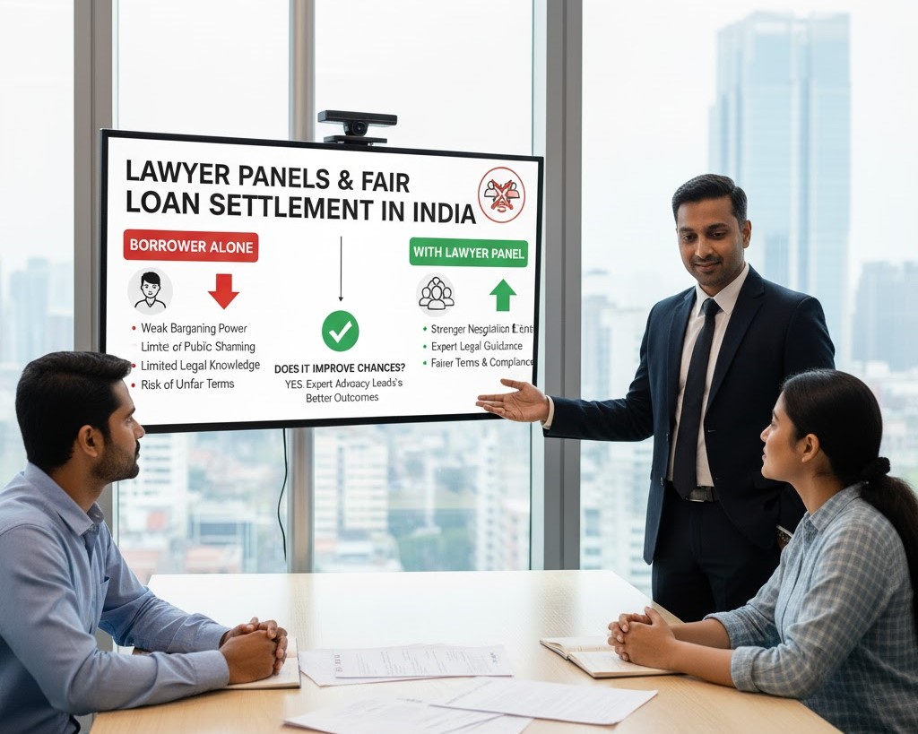 Do lawyer panels improve the chances of fair loan settlement in India?