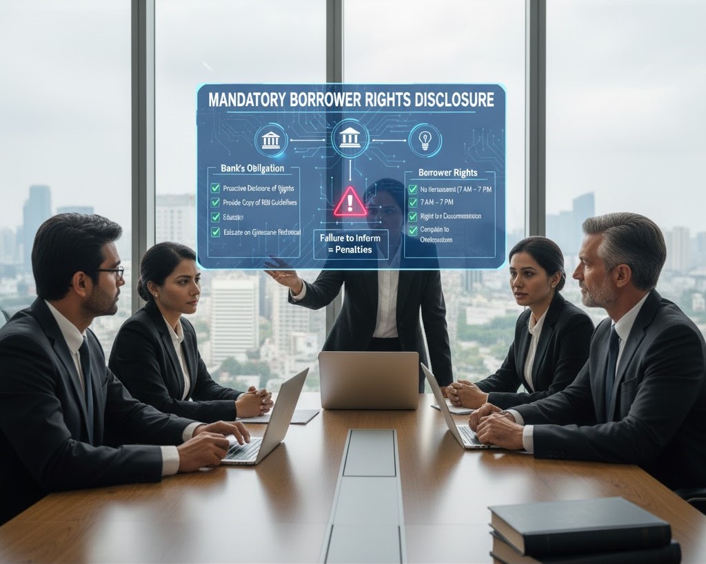 Should RBI make it mandatory for banks to inform every borrower about their rights during recovery to prevent harassment?