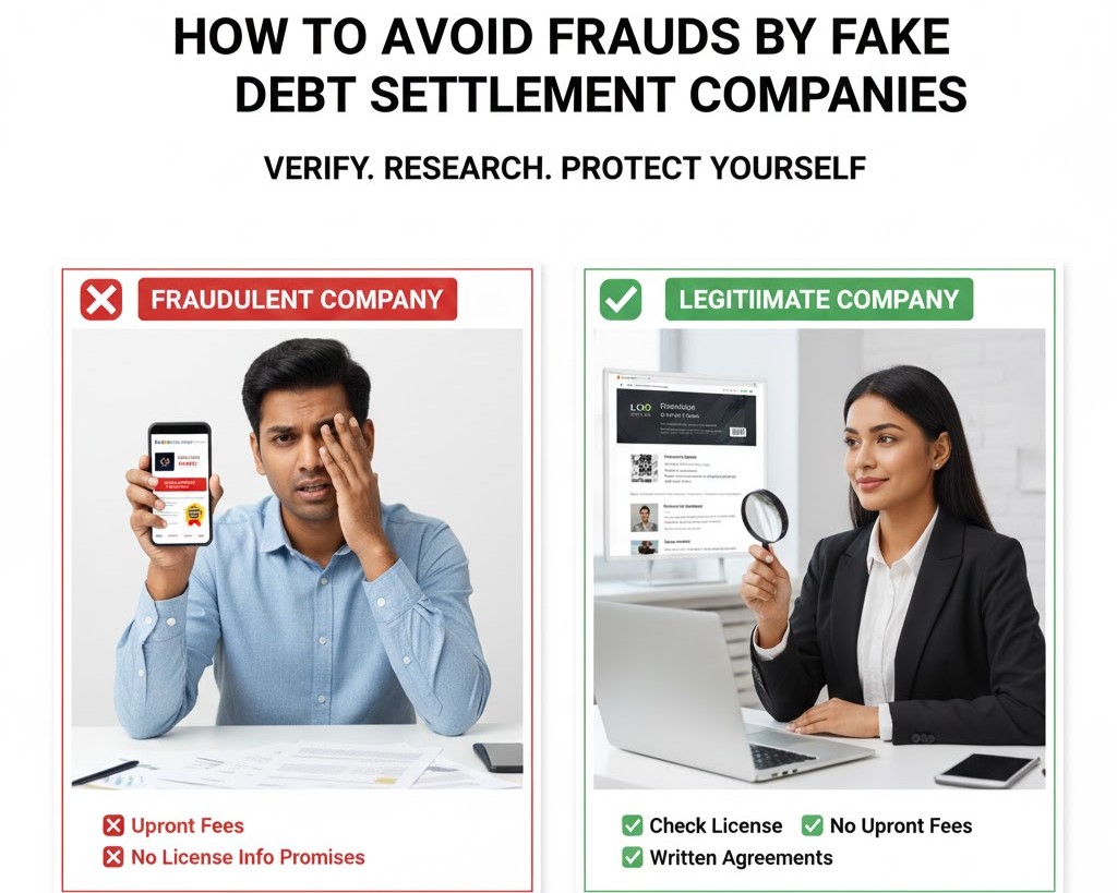 How to Avoid Frauds by Fake Debt Settlement Companies