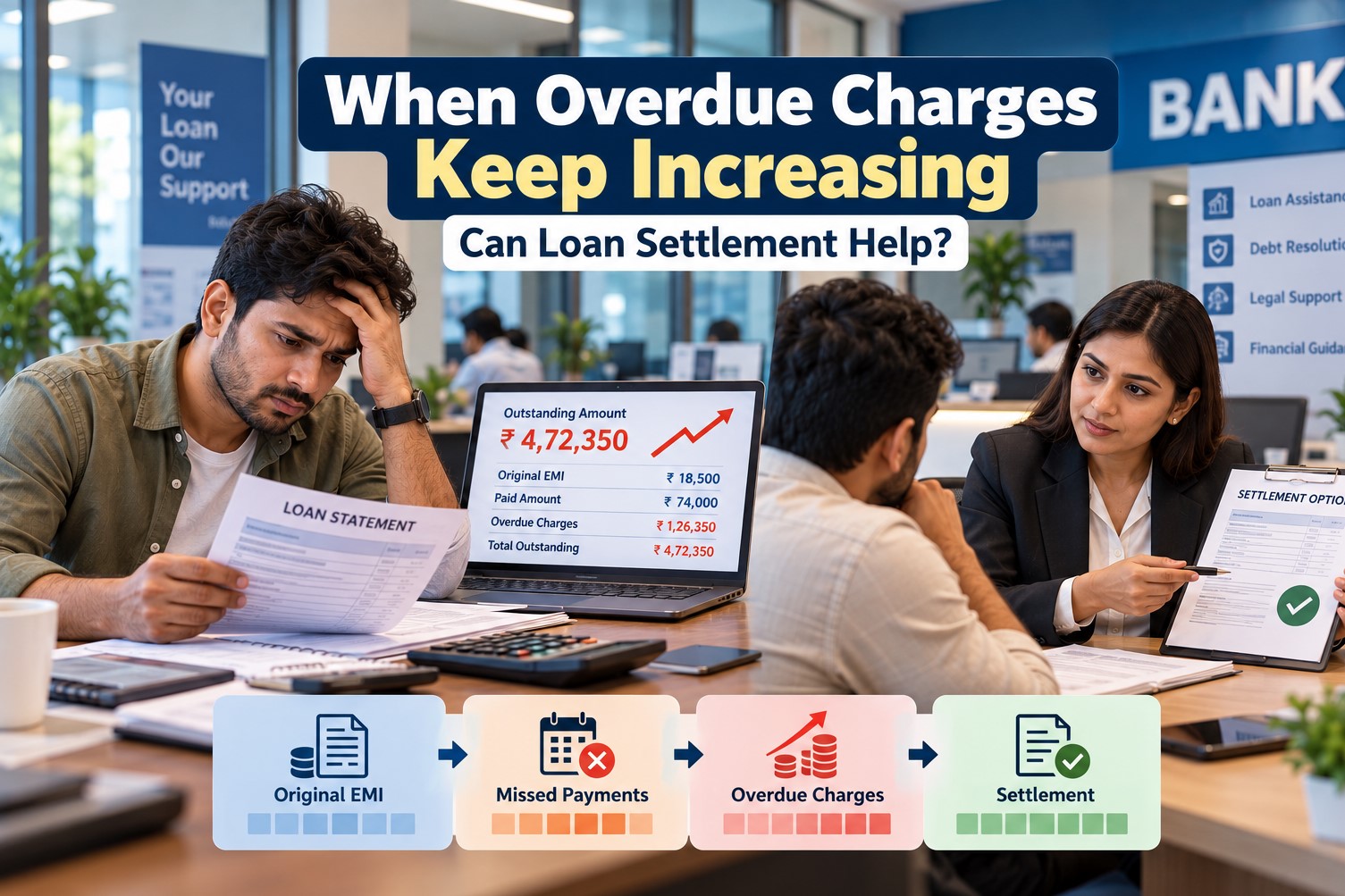 Loan Settlement When Overdue Charges Keep Increasing