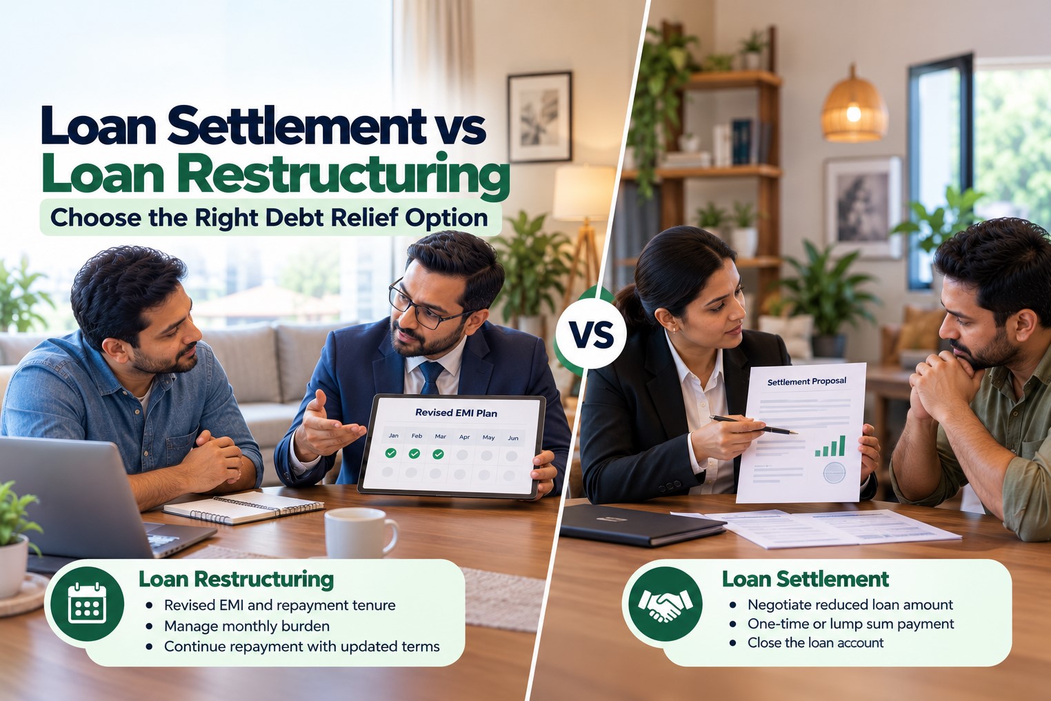Loan Settlement vs Loan Restructuring – Which Option Is Right for You?
